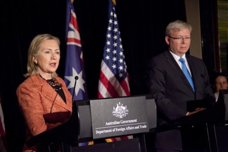 Hillary Rodham Clinton, Kevin Rudd